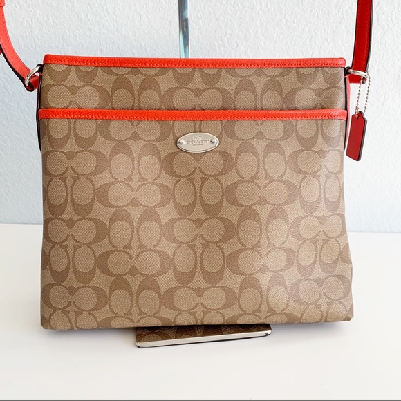 Coach Handbags - Coach Signature C Coated Canvas Crossbody Bag